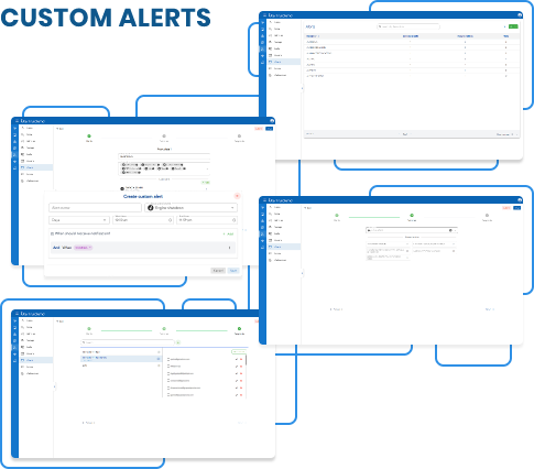 Placeholder alerts section